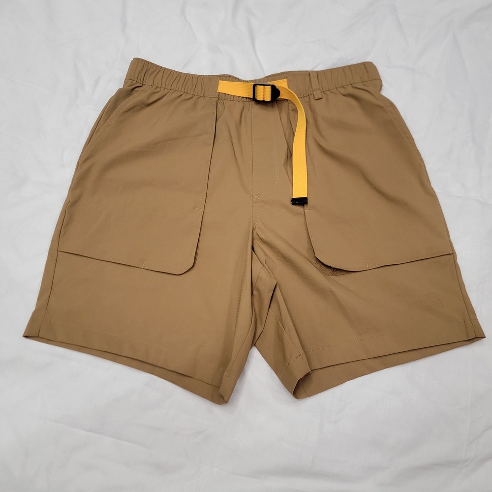 The North Face Mens Class V Belted Cargo Shorts Brown NF0A81WZ Small 7in Inseam